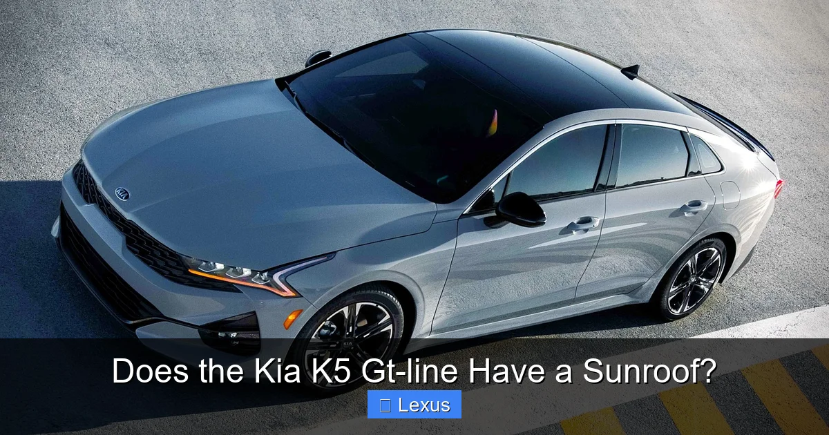 Does the Kia K5 Gt-line Have a Sunroof?