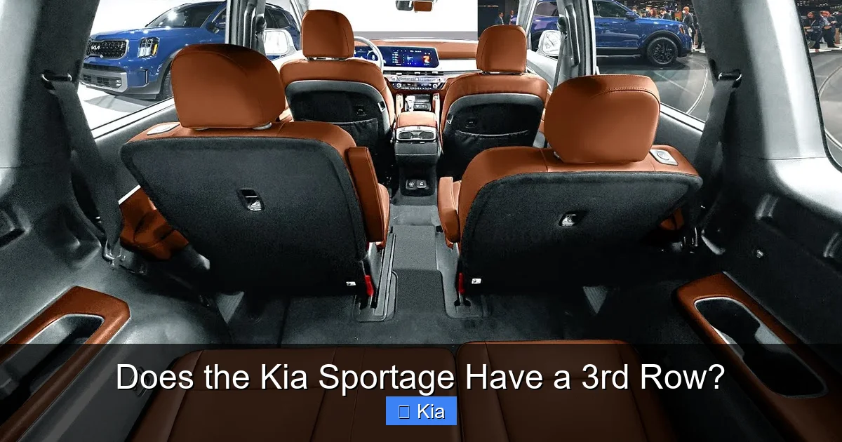 Does the Kia Sportage Have a 3rd Row?