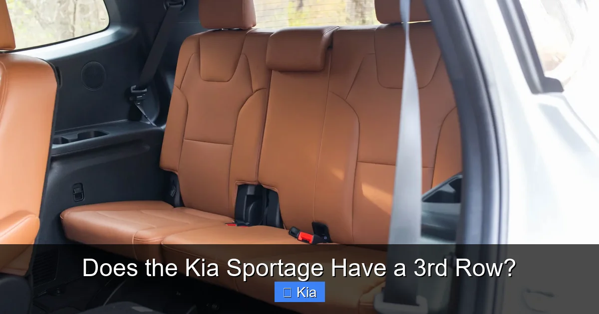 Does the Kia Sportage Have a 3rd Row?