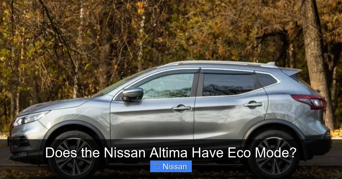 Does the Nissan Altima Have Eco Mode?