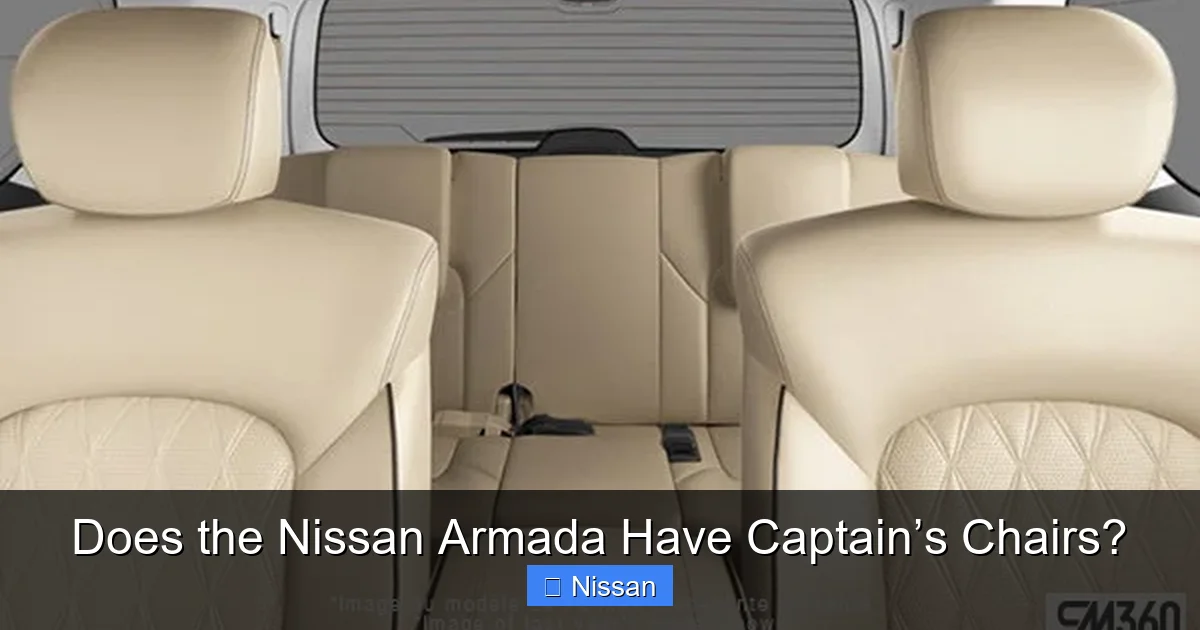 Does the Nissan Armada Have Captain’s Chairs?