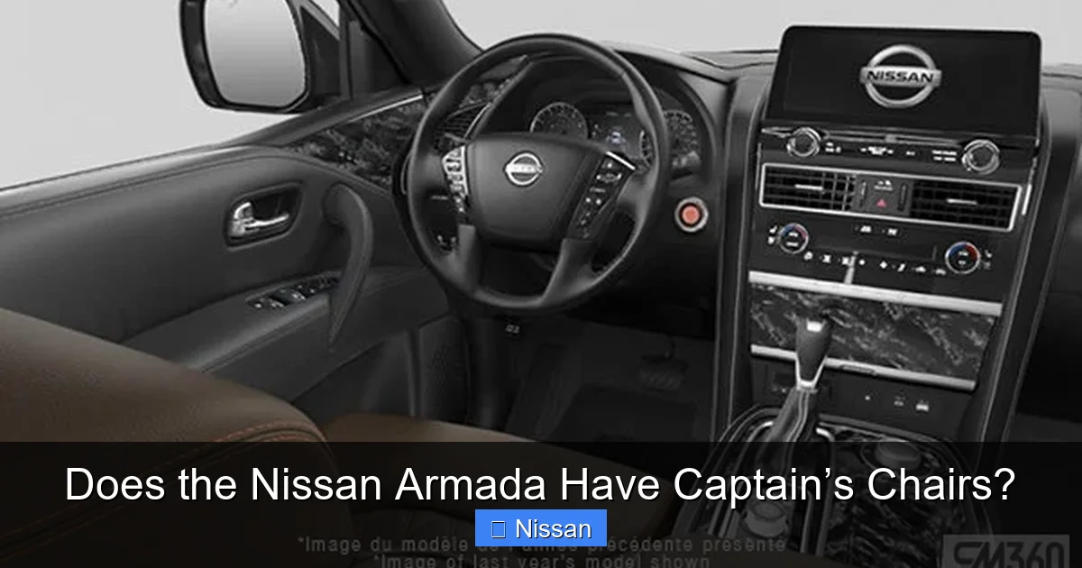 Does the Nissan Armada Have Captain’s Chairs?