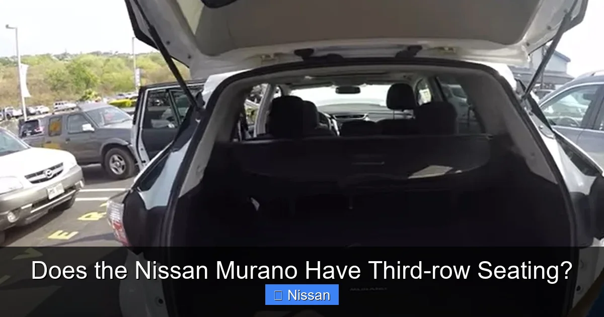 Does the Nissan Murano Have Third-row Seating?