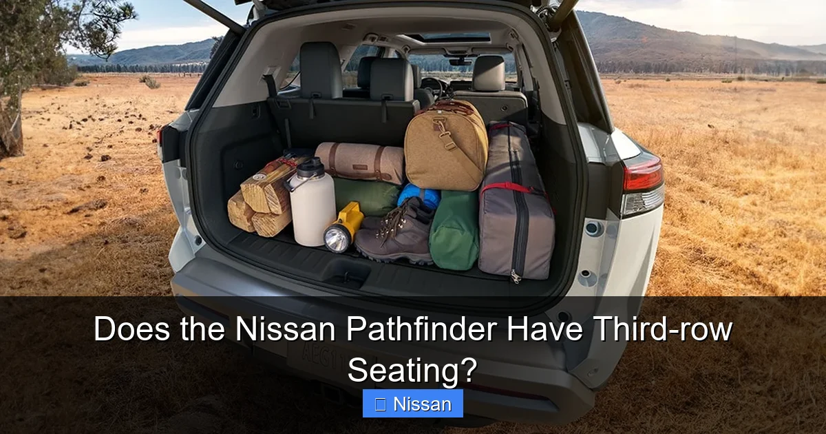 Does the Nissan Pathfinder Have Third-row Seating?