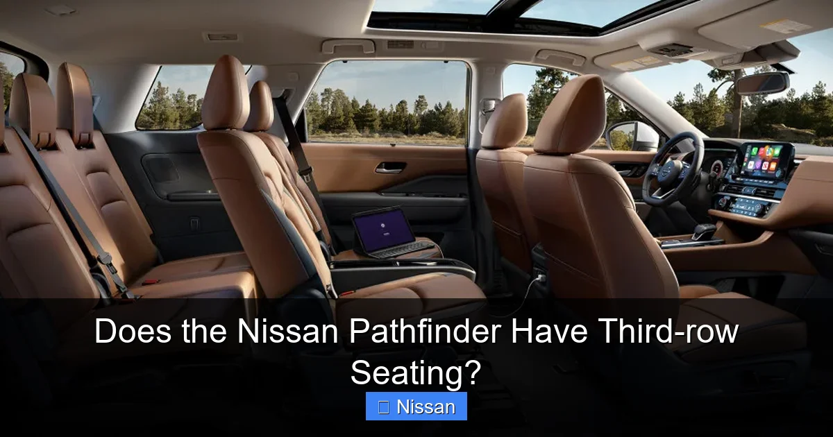 Does the Nissan Pathfinder Have Third-row Seating?