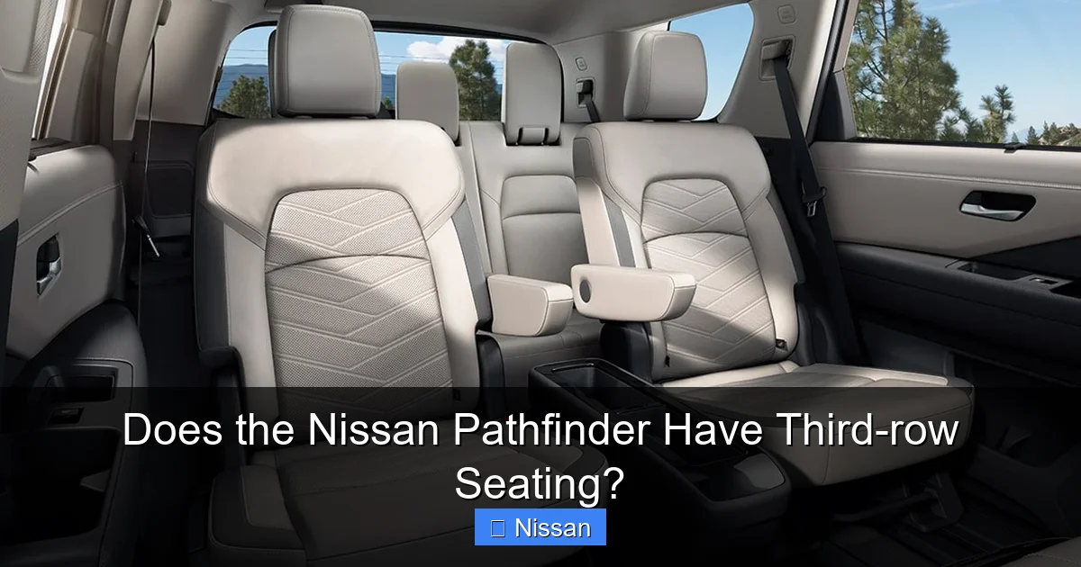 Does the Nissan Pathfinder Have Third-row Seating?