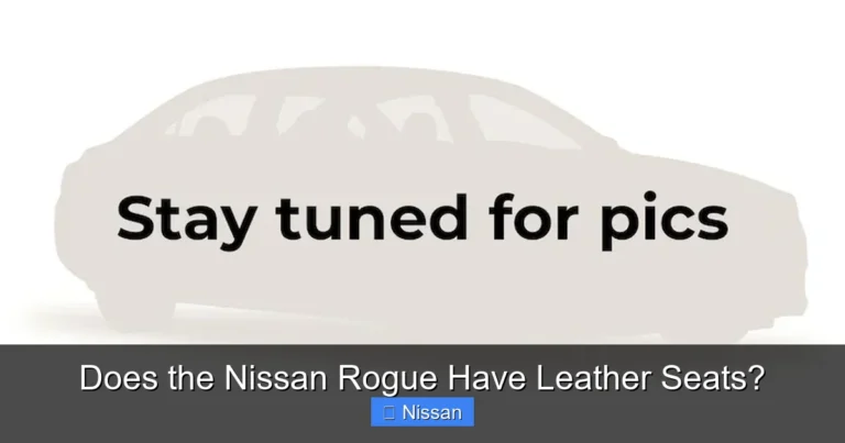 Does the Nissan Rogue Have Leather Seats?