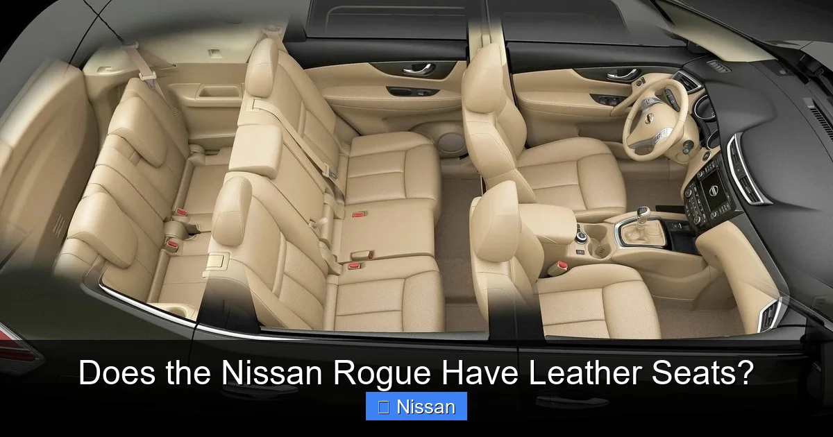 Does the Nissan Rogue Have Leather Seats?