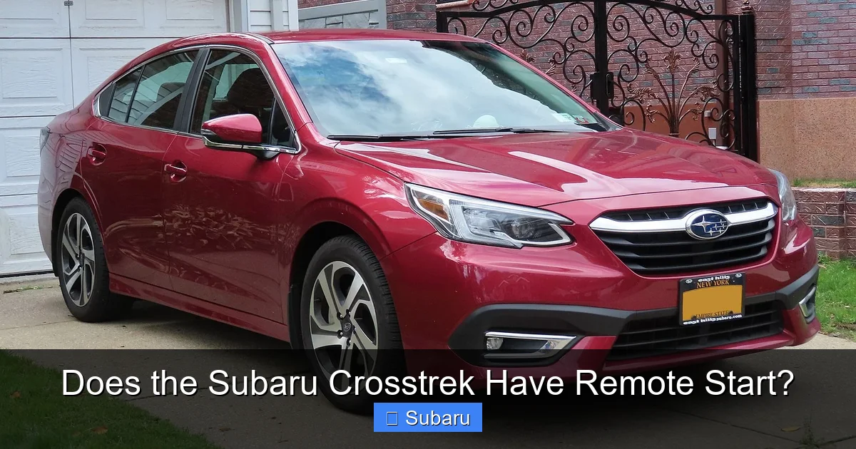 Does the Subaru Crosstrek Have Remote Start?