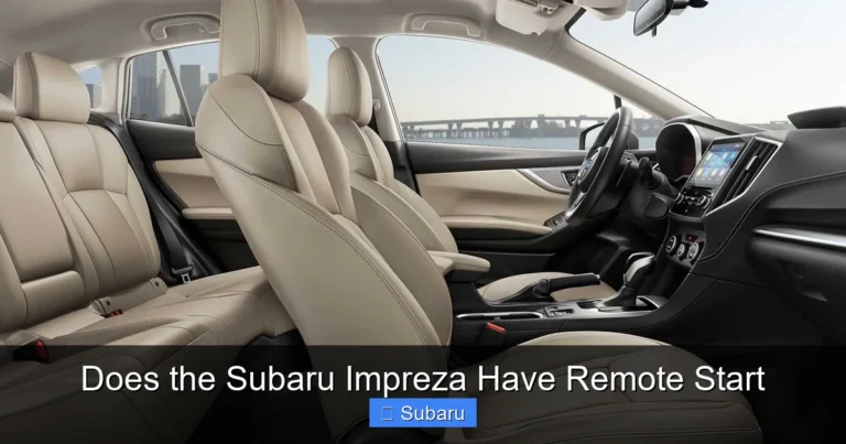 Does the Subaru Impreza Have Remote Start