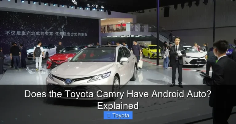 Does the Toyota Camry Have Android Auto? Explained