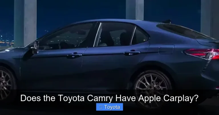 Does the Toyota Camry Have Apple Carplay?
