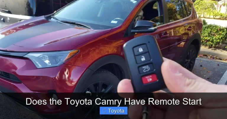 Does the Toyota Camry Have Remote Start