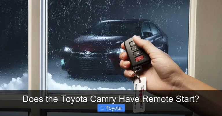 Does the Toyota Camry Have Remote Start?