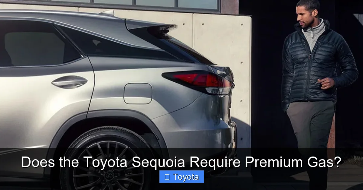 Does the Toyota Sequoia Require Premium Gas?