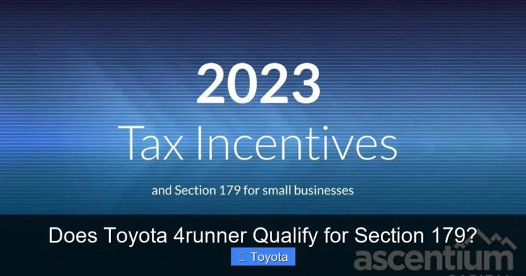Does Toyota 4runner Qualify for Section 179?