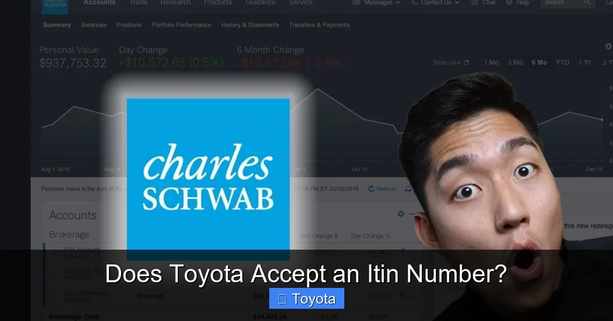 Does Toyota Accept an Itin Number?