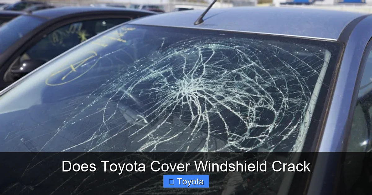 Does Toyota Cover Windshield Crack