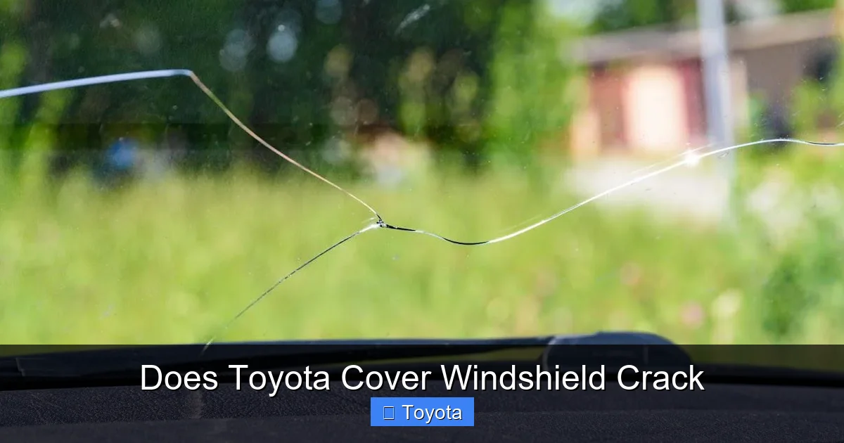 Does Toyota Cover Windshield Crack