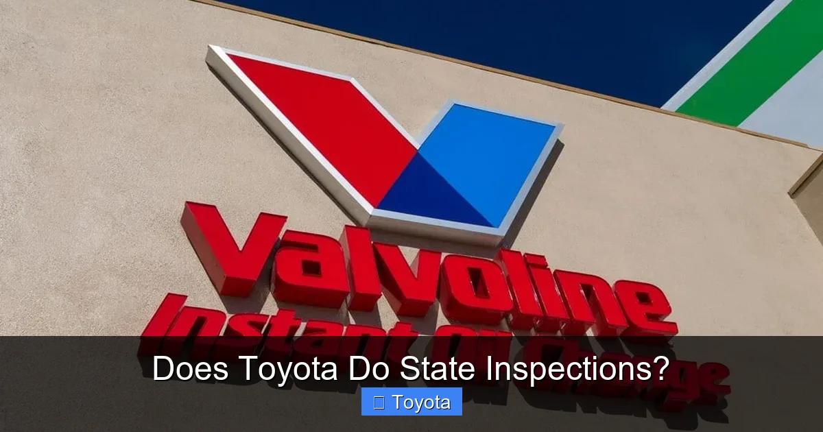 Does Toyota Do State Inspections?