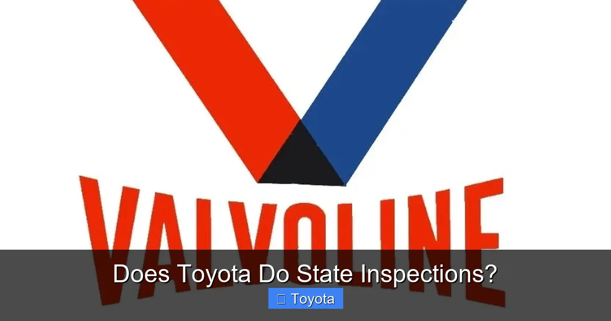 Does Toyota Do State Inspections?