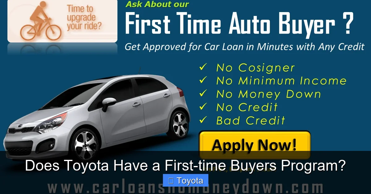 Does Toyota Have a First-time Buyers Program?