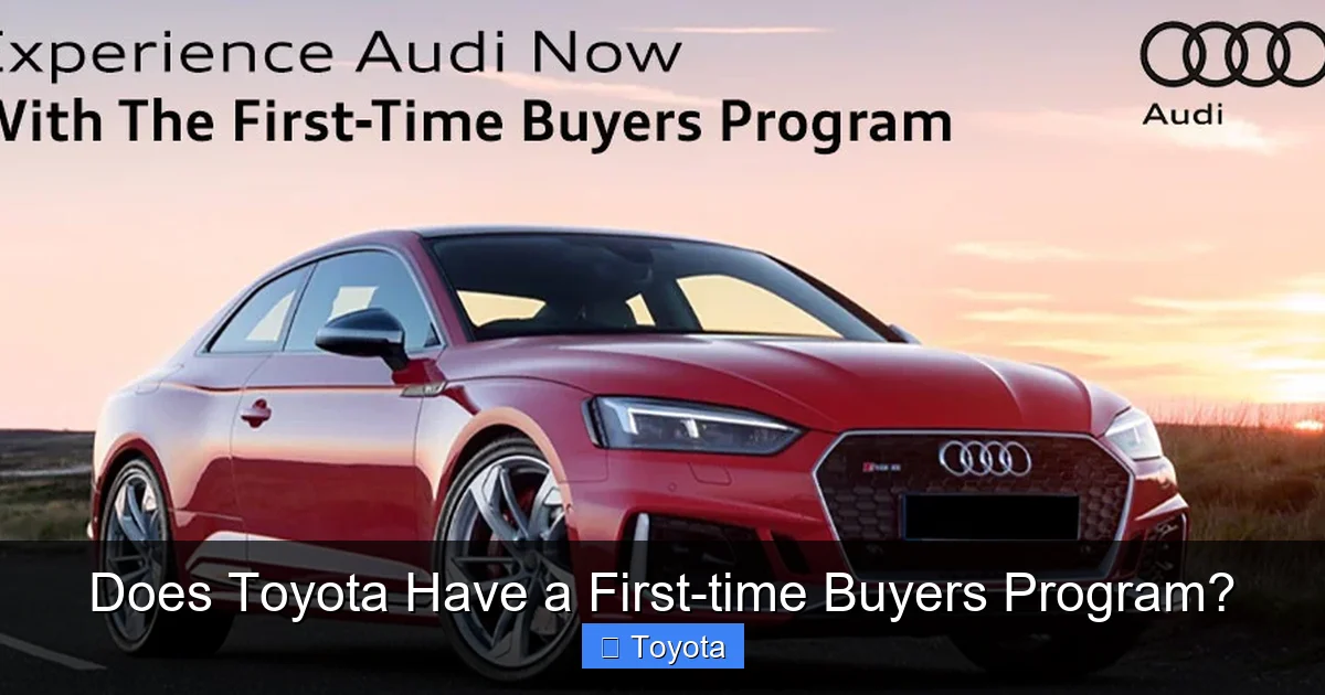 Does Toyota Have a First-time Buyers Program?