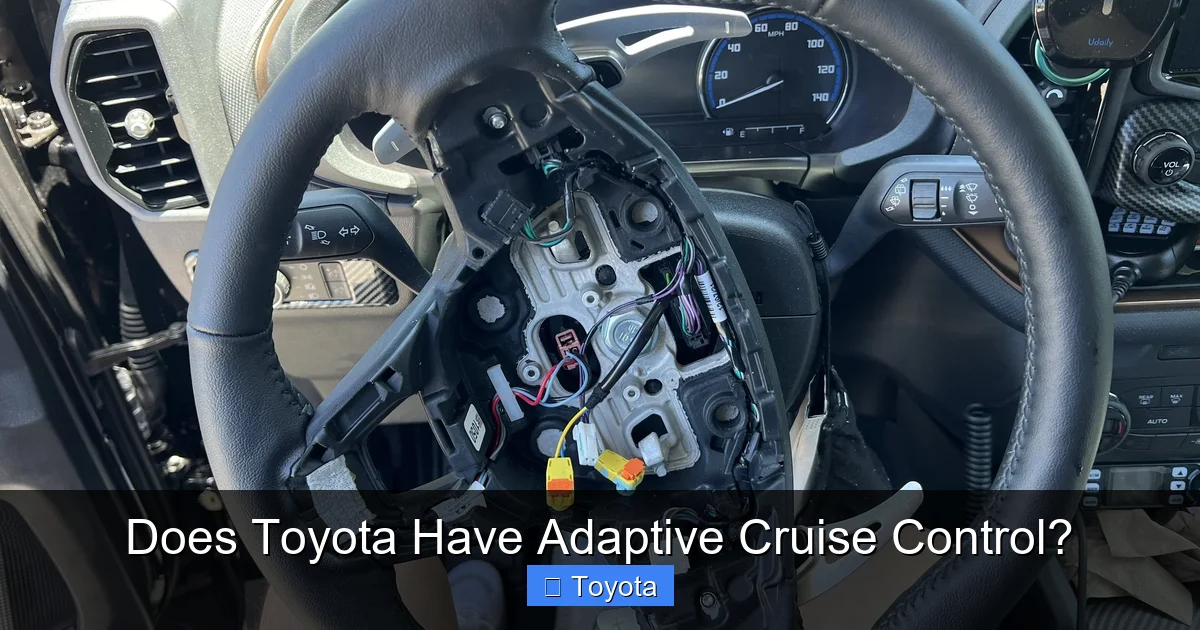 Does Toyota Have Adaptive Cruise Control?