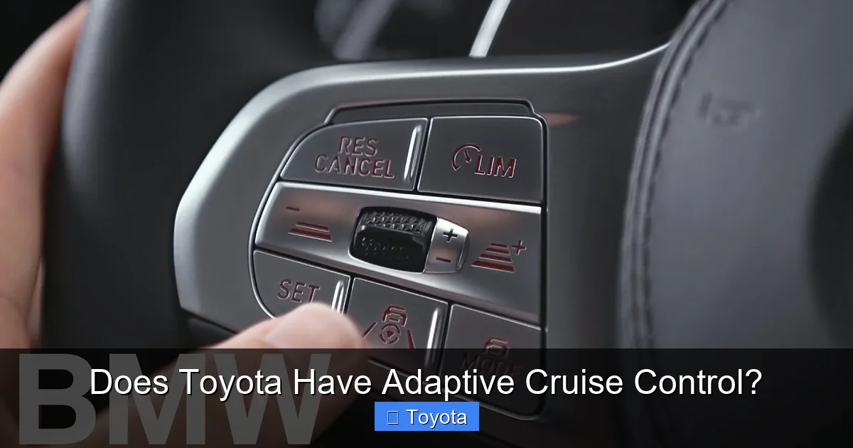 Does Toyota Have Adaptive Cruise Control?