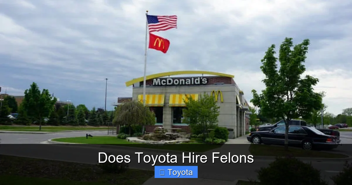 Does Toyota Hire Felons