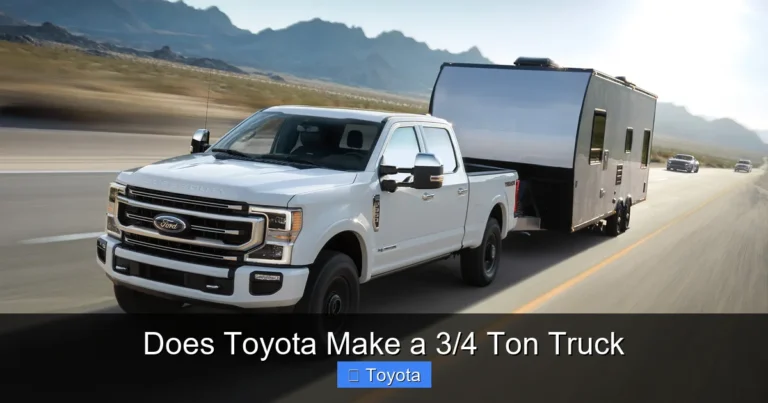 Does Toyota Make a 3/4 Ton Truck