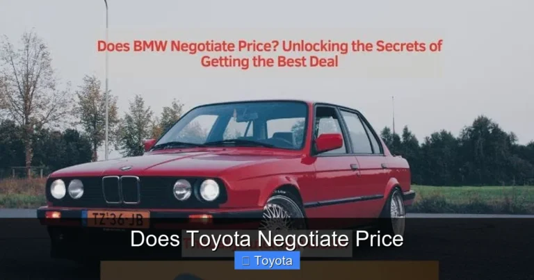 Does Toyota Negotiate Price