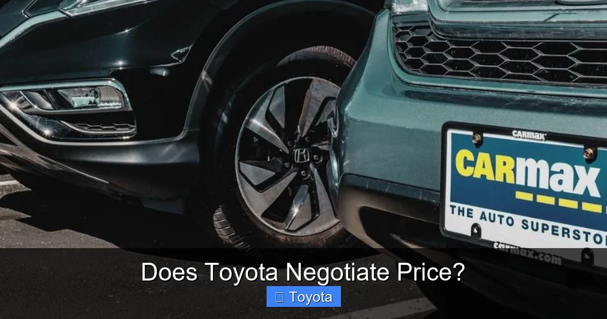 Does Toyota Negotiate Price?