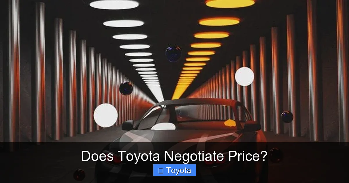 Does Toyota Negotiate Price?