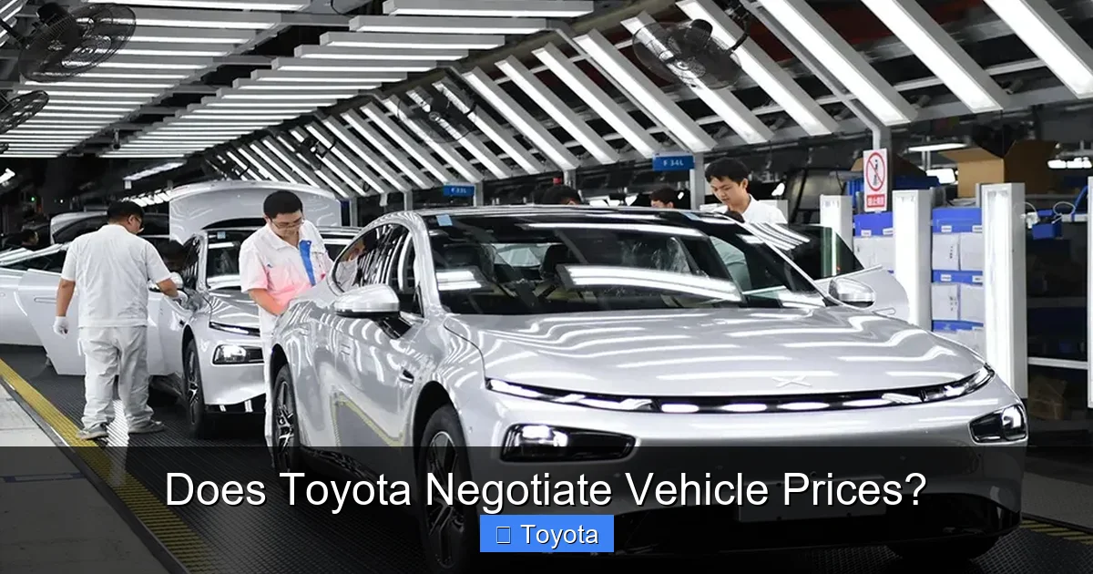 Does Toyota Negotiate Vehicle Prices?