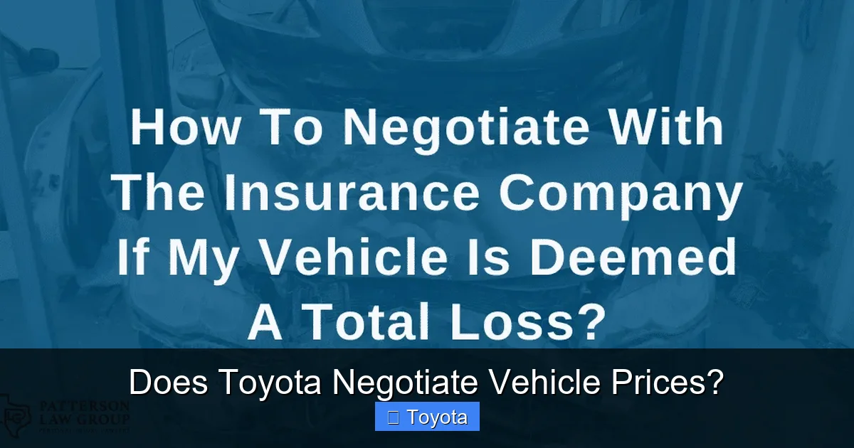 Does Toyota Negotiate Vehicle Prices?