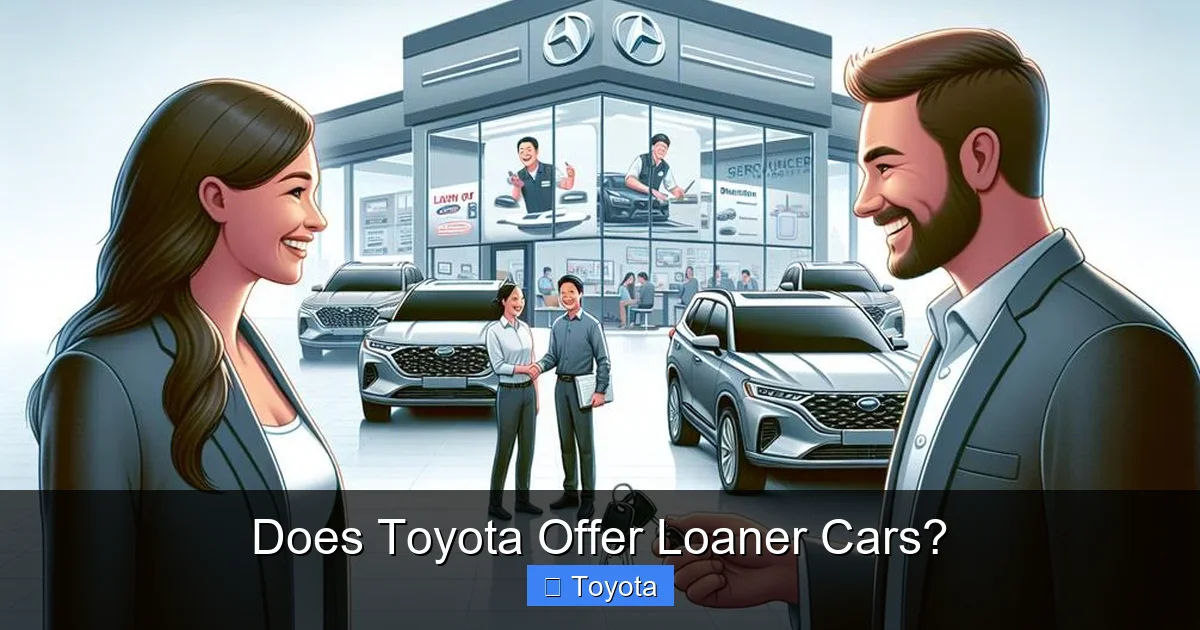 Does Toyota Offer Loaner Cars?