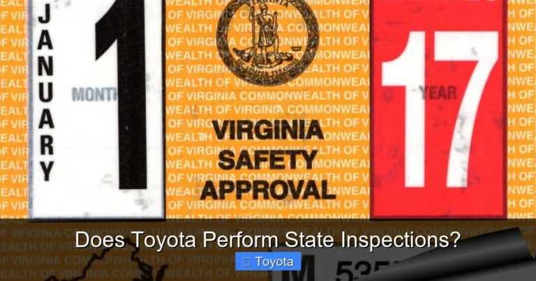 Does Toyota Perform State Inspections?