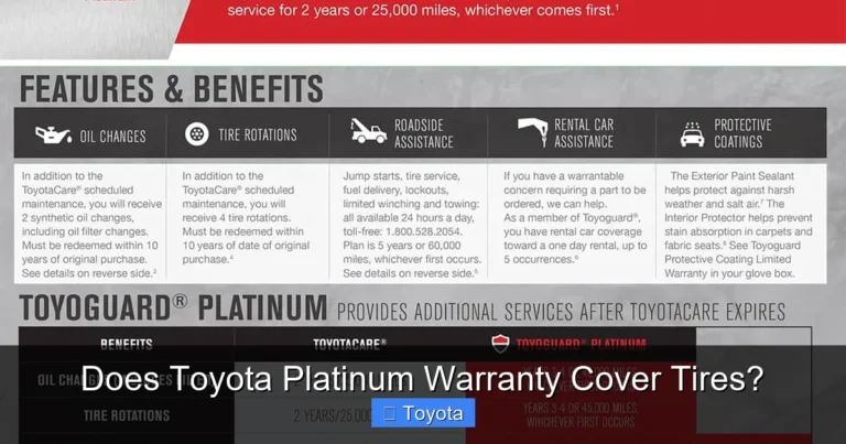 Does Toyota Platinum Warranty Cover Tires?