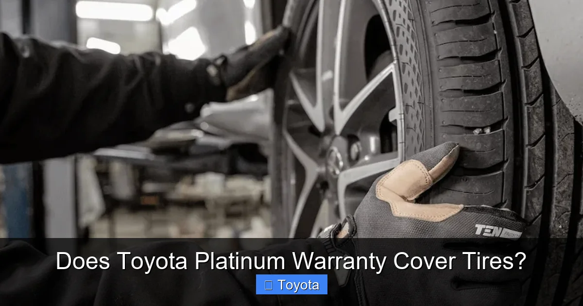 Does Toyota Platinum Warranty Cover Tires?