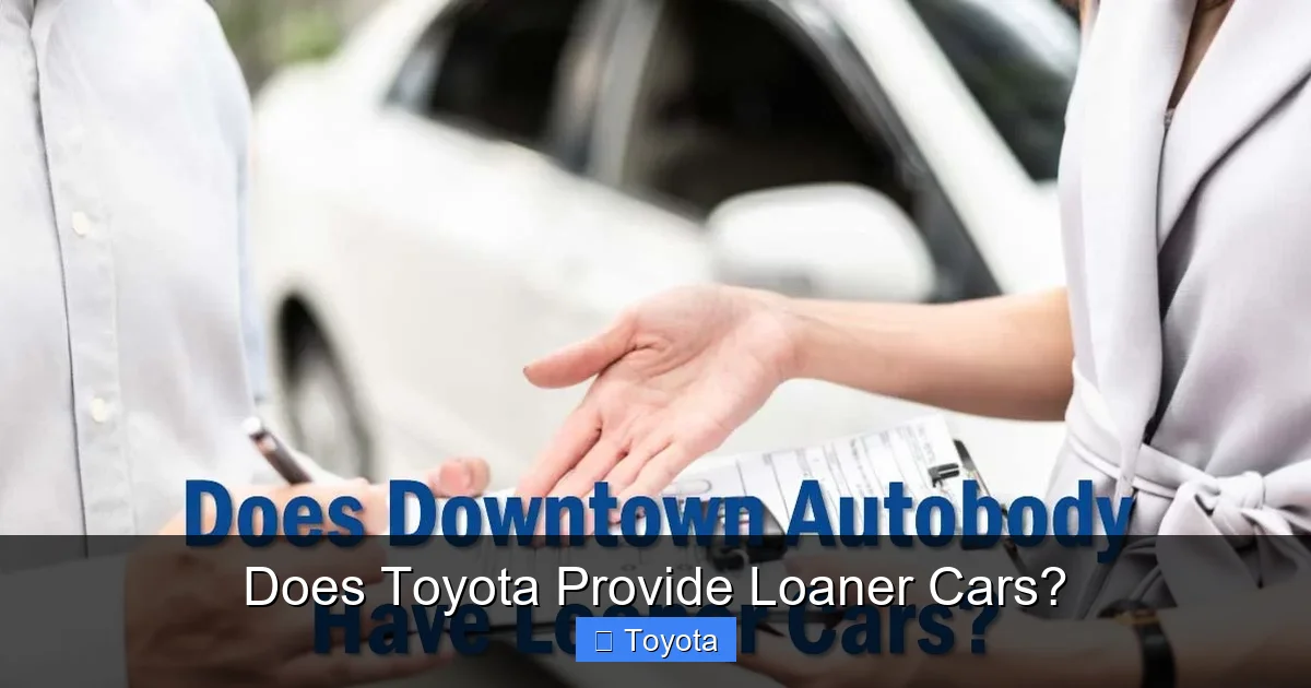 Does Toyota Provide Loaner Cars?