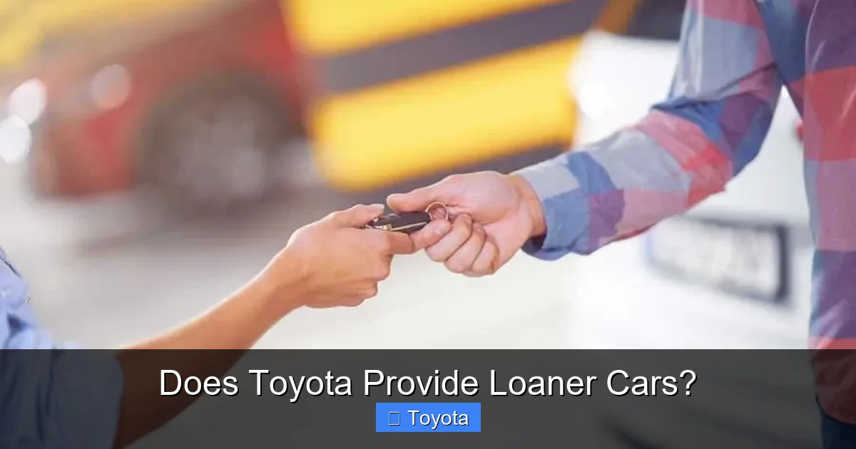Does Toyota Provide Loaner Cars?