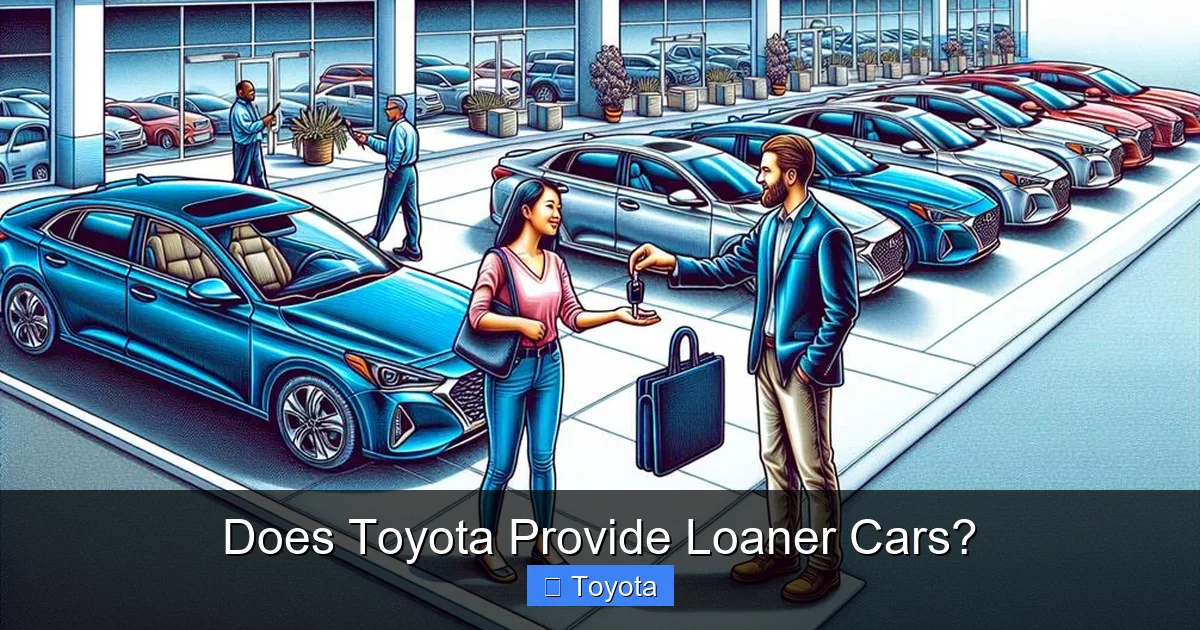 Does Toyota Provide Loaner Cars?