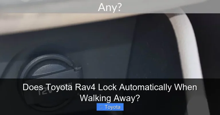 Does Toyota Rav4 Lock Automatically When Walking Away?