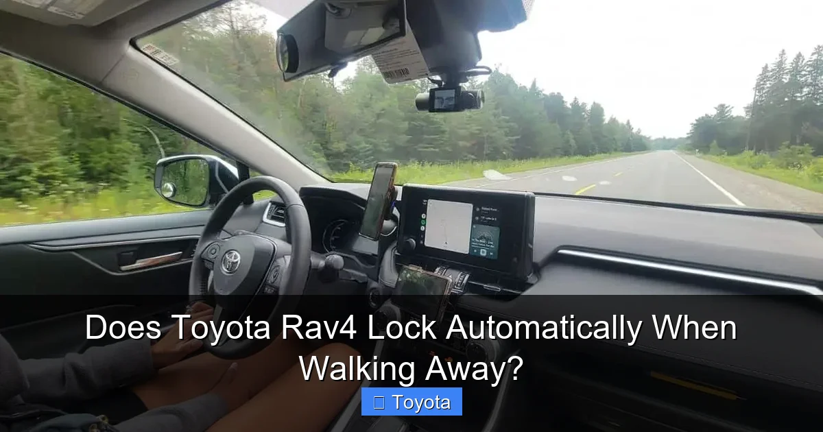 Does Toyota Rav4 Lock Automatically When Walking Away?