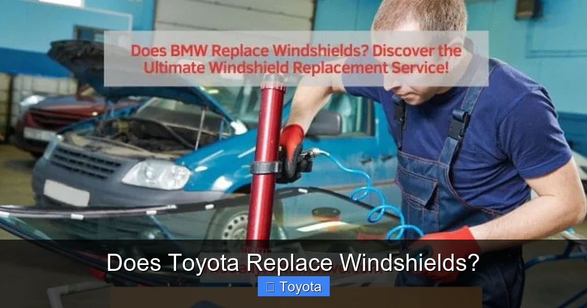 Does Toyota Replace Windshields?