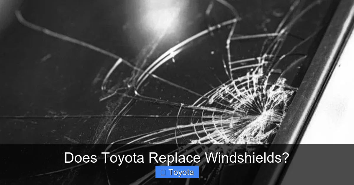 Does Toyota Replace Windshields?