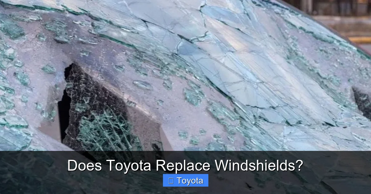 Does Toyota Replace Windshields?