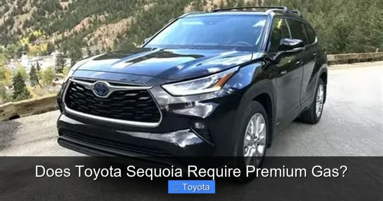 Does Toyota Sequoia Require Premium Gas?