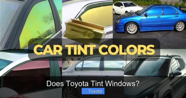 Does Toyota Tint Windows?